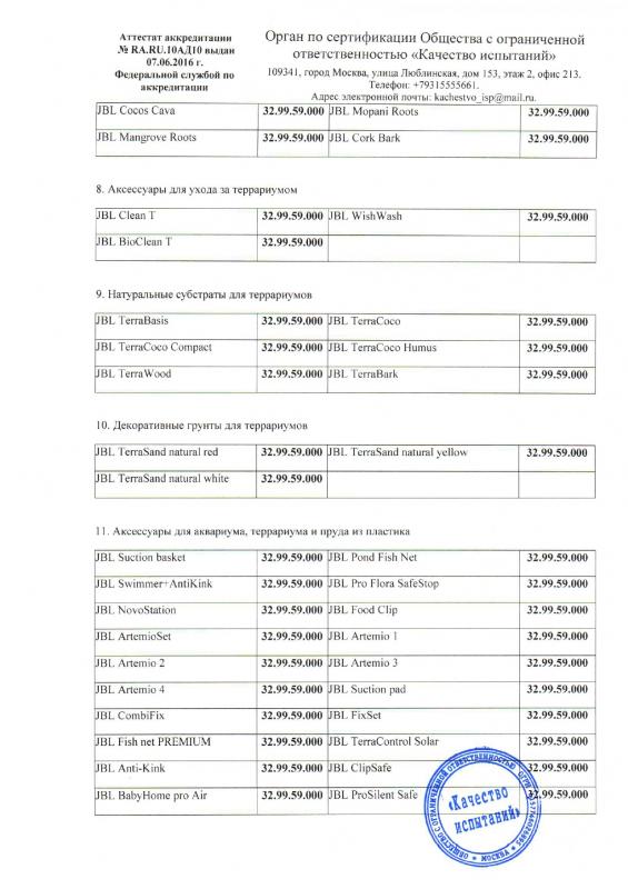 Отказное письмо JBL 6